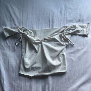 Elegant Off-Shoulder White Top